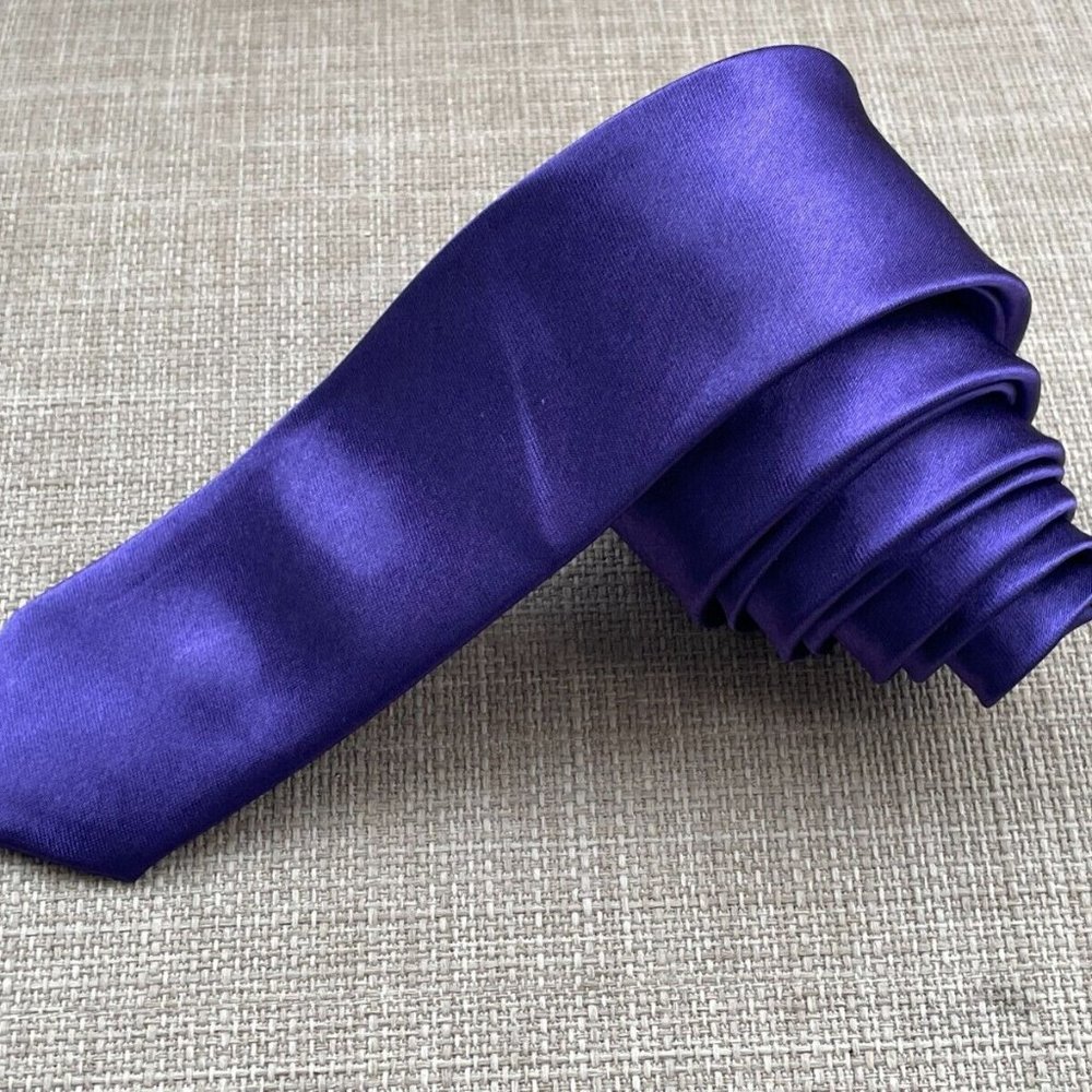 Men Tie Blue Necktie Slim Fit Fashion Ties Skinny Fancy Ties
